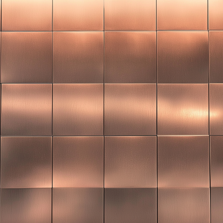 Brushed Copper Varnish Metal Finishing